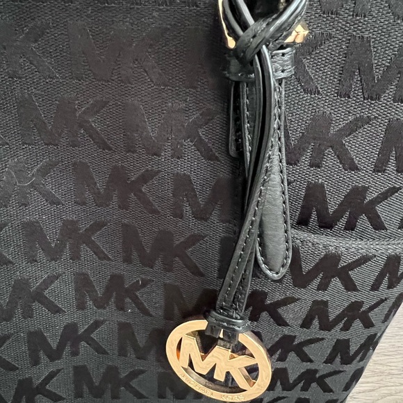 Michael Kors Black Signature Tote, EUC - Picture 2 of 11